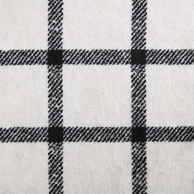 Beige Plaid Reversible Fleece & Sherpa Throw Blanket