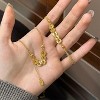 HTUTWOO Five Coins Necklace for Women, 18k Gold Plated Five Coins, Adjustable Choker, for Everyday Wear&occasions - 3 of 4