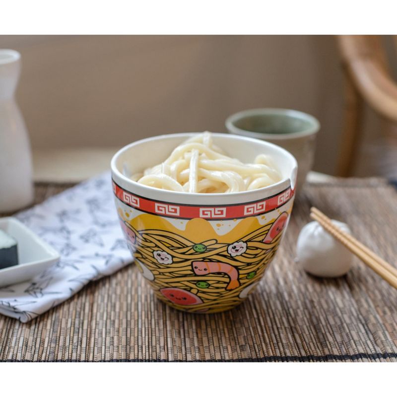Toynk Sunken Noodles Japanese Dinnerware Set | 16-Ounce Ramen Bowl and Chopsticks, 4 of 7