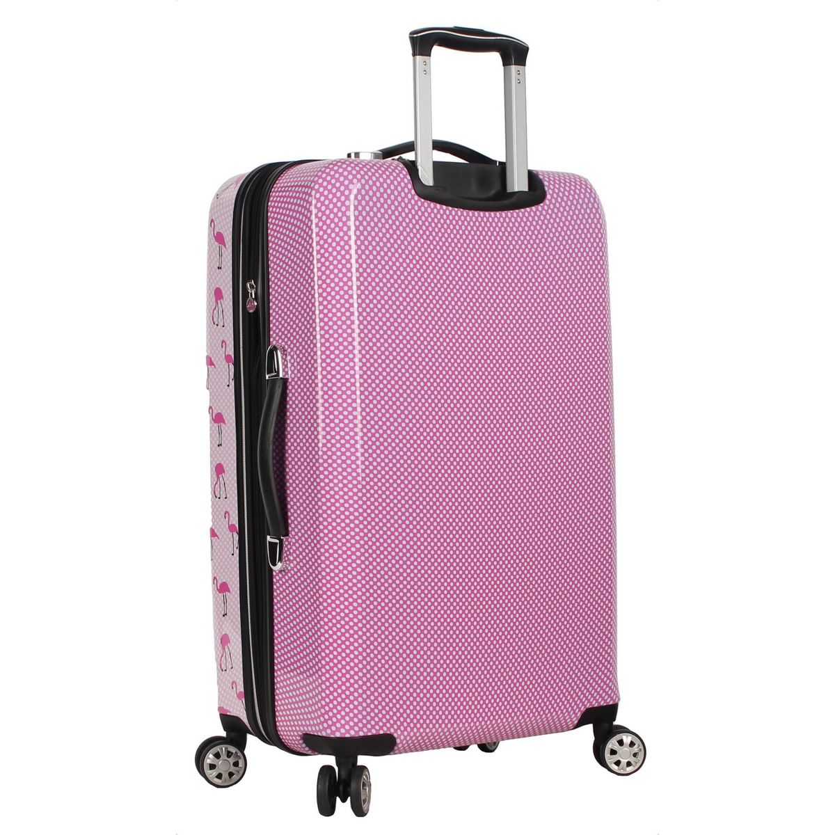 Betsey Johnson Expandable Hardside Medium Checked Spinner Suitcase - thumbnail 8