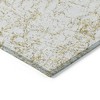 Gold And Ivory Abstract Washable Indoor Outdoor Area Rug - 4 of 4