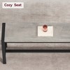 Dining Table Set for 4 with 2 Benches, Kitchen Table Set for 4-6 with Corner Protector and H-Shaped Frame for Small Space, Kitchen, Apartment - 4 of 4