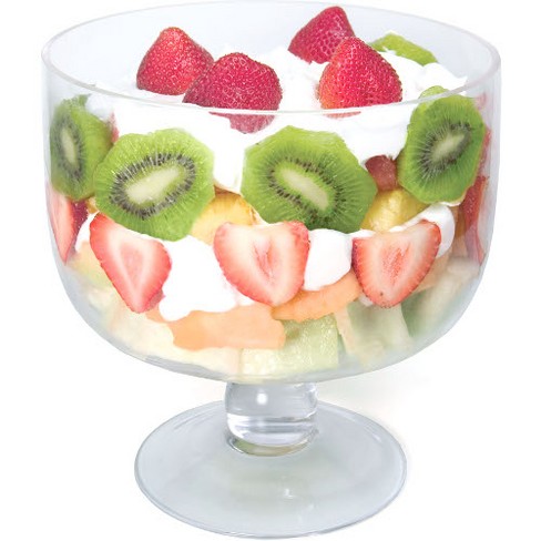 Libbey Selene Footed Glass Trifle Bowl 9-inch 