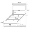 Coaster Home Furnishings Marceline Bed with LED Headboard, Black, Queen - 4 of 4