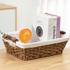 Aoibox Waterproof Hand-Woven Wicker Storage Baskets with Handles Blue 2 Pack Organize Pantry Living Room Bathroom - 3 of 4