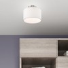 Livex Lighting Clark 1 - Light Semi-Flush Mount in  Brushed Nickel - 2 of 4