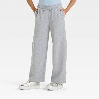 Girls' French Terry Wide Leg Pants - Cat & Jack™
