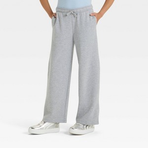 Girls' French Terry Wide Leg Pants - Cat & Jack™ - 1 of 3