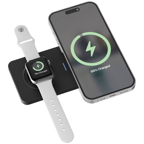 Just Wireless 2 in 1 Wireless Charger Black Target