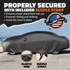 Mockins Heavy Duty Large Sedan Car Cover - 200"x75"x60" - 250g PVC Cotton Lining - 2 of 4