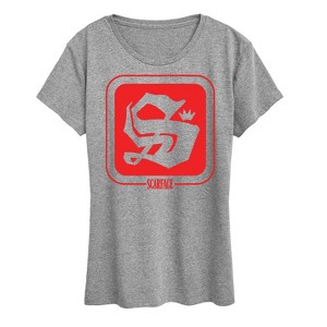 Women's - Scarface - Logo Symbol Short Sleeve Graphic T-Shirt - 1 of 4