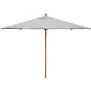 Velop 7.5 Ft Square Wooden Pulley Market Umbrella - PAT8409 - Safavieh - 1 of 3