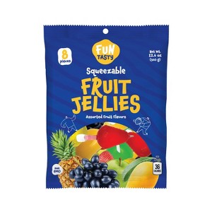 Funtasty Squeezable Fruit Jelly Candy - 8 Count Bag, Assorted Flavors - 1 of 4