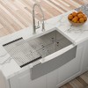 24 Inch Farmhouse Kitchen Sink - 24inx21inx10in Stainless Steel Apron Front Farmhouse Sink 10 Inch Deep 16 Gauge Single Bowl Kitchen Sink Basin - 4 of 4