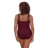 Aqua Green, Women's Novelty Trim High Neck One Piece - 3 of 3