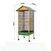 66''H Extra Large Bird Cage,w/Removeble Tray, Waterproof Roof, Lockable Caster, Indoor&Outdoor Application for Conure,Macaw,Budgie,Lovebirds,Parakeet - 2 of 4