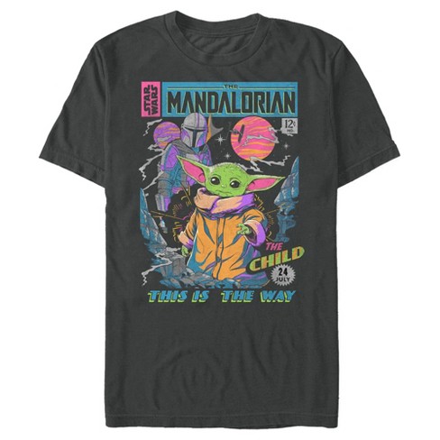 Men's Star Wars The Mandalorian 12 Cents Retro Comic T-shirt - Charcoal ...