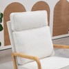 25.2"W Modern Rocking Chair Accent Lounge Armchair Comfy Boucle Upholstered,Green - 4 of 4