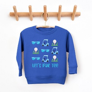 The Juniper Shop Let's Par Tee Sunglasses Toddler Graphic Sweatshirt - 1 of 3