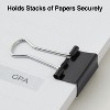 Staples Small Metal Binder Clips Bulk PK Black 3/4" Size with 3/8" Capacity 480114 - 4 of 4