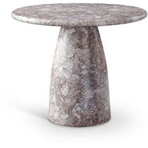 Meridian Furniture,Cosenza 36" Marble Finish Concrete Dining Table - 1 of 4