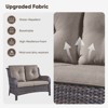 Buenhomino 4 Pieces Patio Furniture Set, Outdoor Swivel Glide Chairs with Loveseat and Coffee Table, All-Weather Patio Conversation Set - 2 of 4