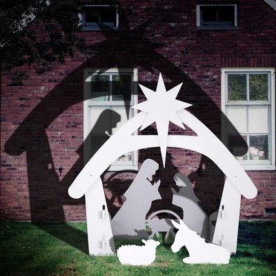 VINGLI Large Outdoor Nativity Scene, Holy Family Nativity Set Yard Sign, Weather, Lawn and Church