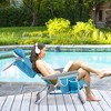 Costway 1/2 PCS Folding Beach Chair for Adult Lightweight Aluminum Camping Chair withStorage Bag Blue/Red - 2 of 4