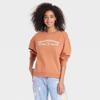 Women's Yellowstone Dutton Ranch Graphic Sweatshirt - Brown
