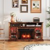 Tangkula Fireplace TV Stand w/ Remote Controls & Thermostat Storage Cabinets - 4 of 4
