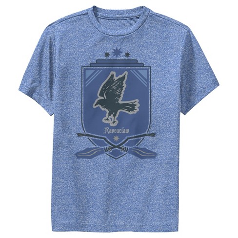 Harry Potter Ravenclaw House Crest Men's Navy Heather T-shirt-Small