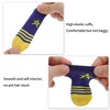 Unique Bargains Dog Socks Non-Slip Stars Pattern Paw Protection and Traction Blue Yellow 4 Pcs - 3 of 4