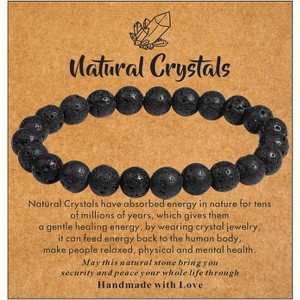 Healing Crystal Bracelet for Women Men, 8mm Natural Stone Beaded Bracelets - 1 of 4