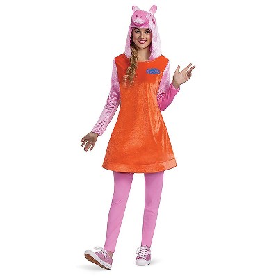 Disguise Womens Peppa Pig Mummy Pig Deluxe Dress Costume