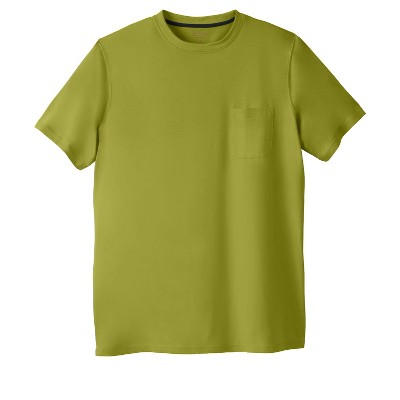 Boulder Creek by KingSize Men's Big & Tall Heavyweight Longer-Length Pocket Crewneck T-Shirt