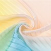 INSPIRE CHIC Women Gradient Color Pleated Satin Ombre Colorful Long Stretchy Neck Scarves 1Pc - 4 of 4