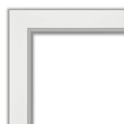 Eva 29"x65" White Silver Gold Framed Full Length Mirror