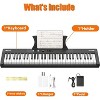 COZONY Ideal Electric Keyboard Piano for Beginners and Professionals, 61-Key Portable with Semi-Weighted Keys, Built-in Speakers & Pedal - 3 of 4