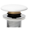 ALFI AB8055-W White Ceramic Mushroom Top Pop Up Drain for Sinks without Overflow - 4 of 4