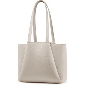 Vintage-Style Top Handle Shoulder Bag,Faux Leather Small Purse for Women with Zipper - 1 of 4