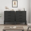 Jojoka 38.6" Tall 4 Dresser for Bedroom, Farmhouse Organizer for Closet with Metal Handle, Wooden Closet Storage Chest for Living Room, Entryway - 4 of 4