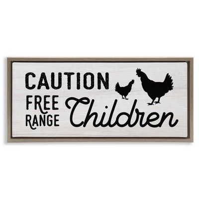 Stupell Industries Caution Free Range Children, 31" x 14"