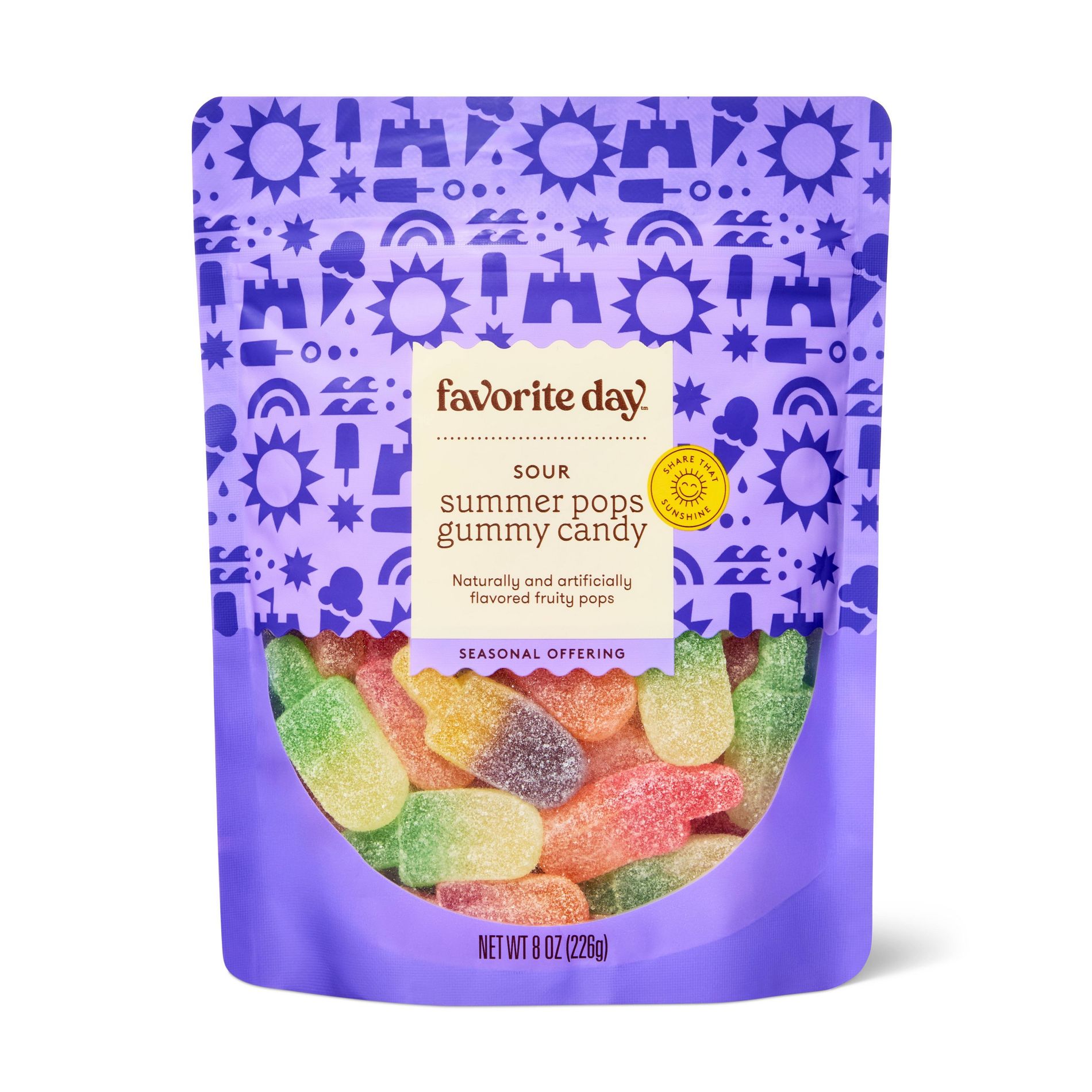 Summer Pops Sour Gummy Candy - 8oz - Favorite Day™