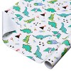 Dinosaurs Kids' Birthday Roll Gift Wrap - Spritz™ - 2 of 3