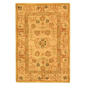 Sand Floral Tufted Accent Rug 2