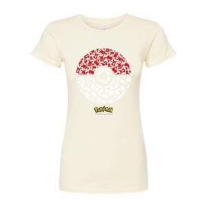 Women's - Pokémon - Pokeball Pikachu Fitted Graphic T-Shirt - 1 of 3
