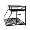 NicBex Triple Full Bunk Bed with Full Length Guardrail,Loft Bed with 2 Built-in Ladders,Modern Bunk Beds,Noise Reduced Bunk Beds for Bedroom - 2 of 4