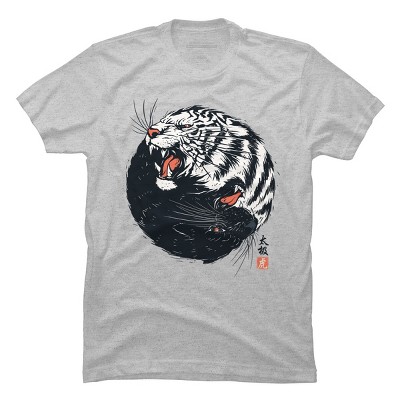 Men's Design By Humans Taichi Tiger By StevenToang T-Shirt