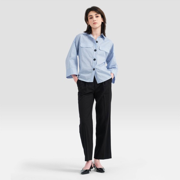 Camisa utilitaria de manga larga con cuello para mujer - A New Day™ 3