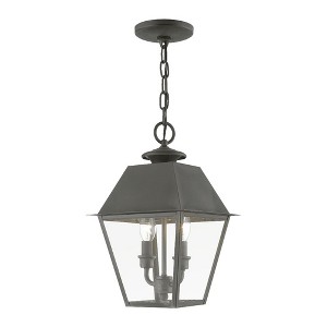 Livex Lighting Wentworth 2 - Light Pendant in  Charcoal - 1 of 1